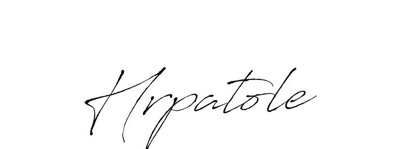 How to make Hrpatole name signature. Use Antro_Vectra style for creating short signs online. This is the latest handwritten sign. Hrpatole signature style 6 images and pictures png