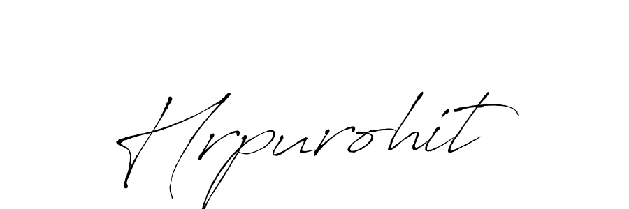 Design your own signature with our free online signature maker. With this signature software, you can create a handwritten (Antro_Vectra) signature for name Hrpurohit. Hrpurohit signature style 6 images and pictures png