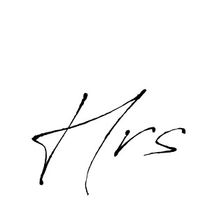 How to make Hrs name signature. Use Antro_Vectra style for creating short signs online. This is the latest handwritten sign. Hrs signature style 6 images and pictures png