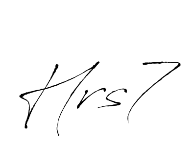 How to Draw Hrs7 signature style? Antro_Vectra is a latest design signature styles for name Hrs7. Hrs7 signature style 6 images and pictures png