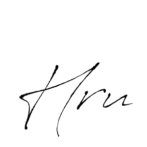 You should practise on your own different ways (Antro_Vectra) to write your name (Hru) in signature. don't let someone else do it for you. Hru signature style 6 images and pictures png