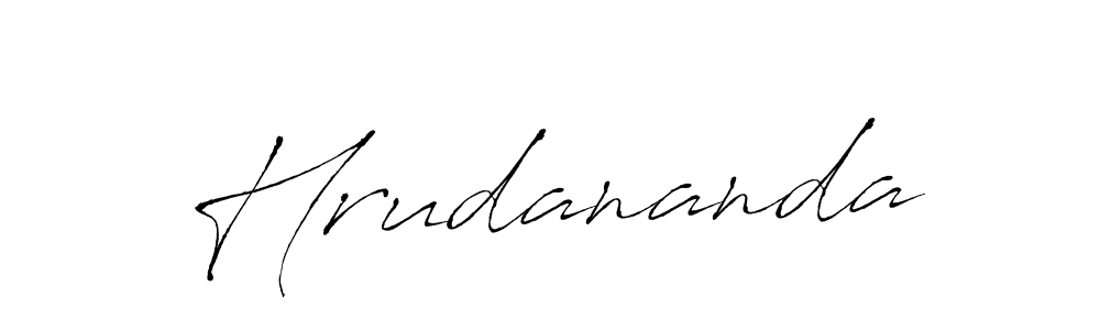 Hrudananda stylish signature style. Best Handwritten Sign (Antro_Vectra) for my name. Handwritten Signature Collection Ideas for my name Hrudananda. Hrudananda signature style 6 images and pictures png