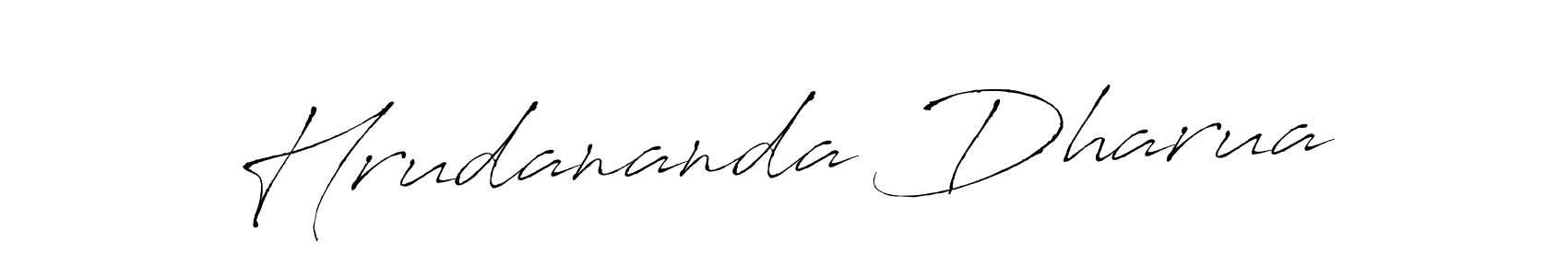 You should practise on your own different ways (Antro_Vectra) to write your name (Hrudananda Dharua) in signature. don't let someone else do it for you. Hrudananda Dharua signature style 6 images and pictures png