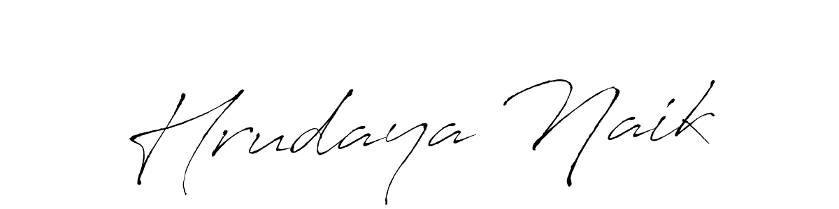 Create a beautiful signature design for name Hrudaya Naik. With this signature (Antro_Vectra) fonts, you can make a handwritten signature for free. Hrudaya Naik signature style 6 images and pictures png