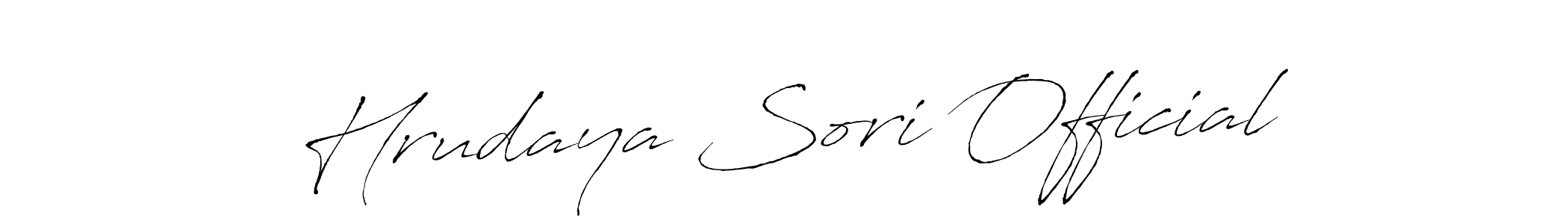 Similarly Antro_Vectra is the best handwritten signature design. Signature creator online .You can use it as an online autograph creator for name Hrudaya Sori Official. Hrudaya Sori Official signature style 6 images and pictures png