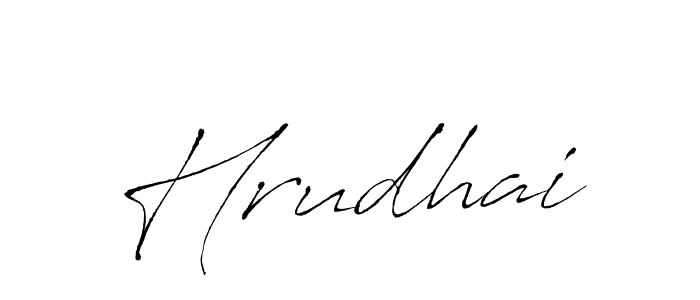 How to make Hrudhai signature? Antro_Vectra is a professional autograph style. Create handwritten signature for Hrudhai name. Hrudhai signature style 6 images and pictures png