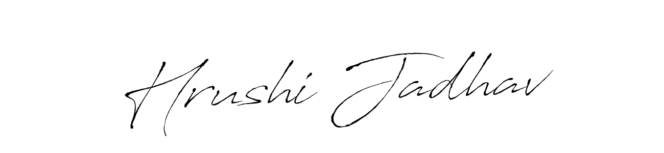 Use a signature maker to create a handwritten signature online. With this signature software, you can design (Antro_Vectra) your own signature for name Hrushi Jadhav. Hrushi Jadhav signature style 6 images and pictures png