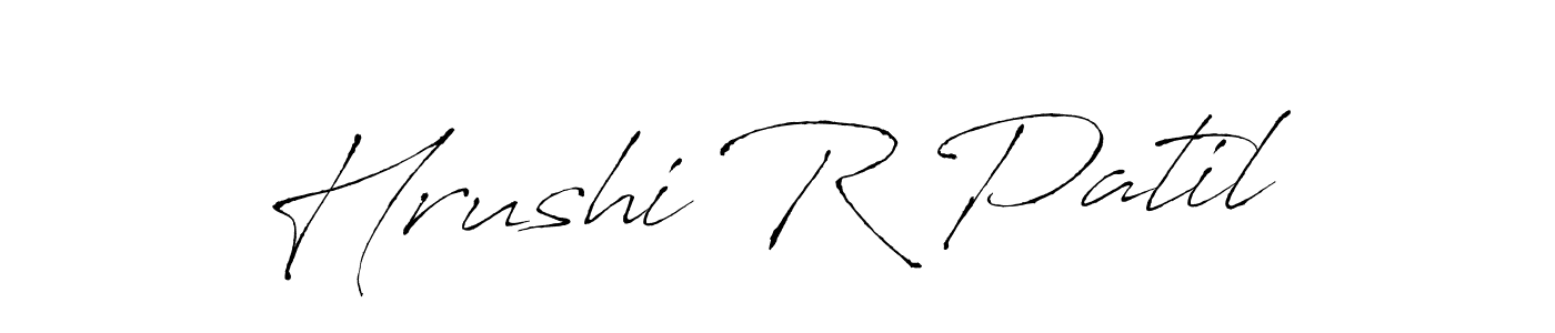 The best way (Antro_Vectra) to make a short signature is to pick only two or three words in your name. The name Hrushi R Patil include a total of six letters. For converting this name. Hrushi R Patil signature style 6 images and pictures png