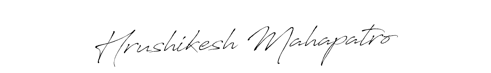 You should practise on your own different ways (Antro_Vectra) to write your name (Hrushikesh Mahapatro) in signature. don't let someone else do it for you. Hrushikesh Mahapatro signature style 6 images and pictures png