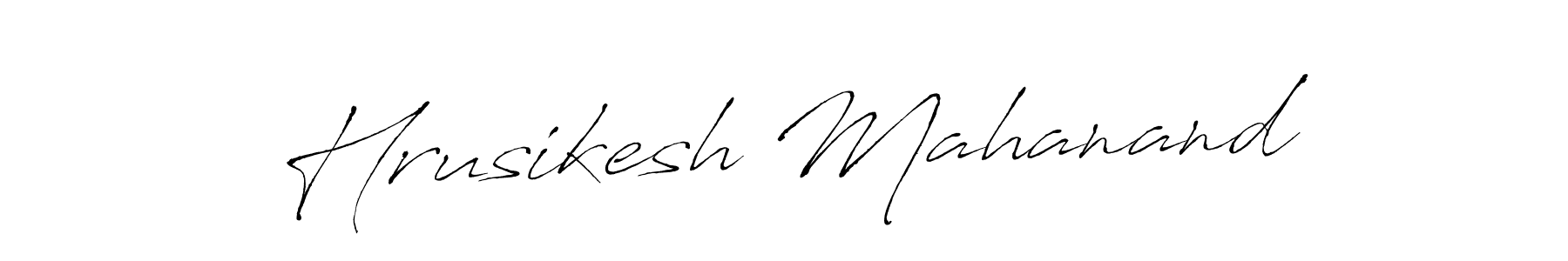 The best way (Antro_Vectra) to make a short signature is to pick only two or three words in your name. The name Hrusikesh Mahanand include a total of six letters. For converting this name. Hrusikesh Mahanand signature style 6 images and pictures png