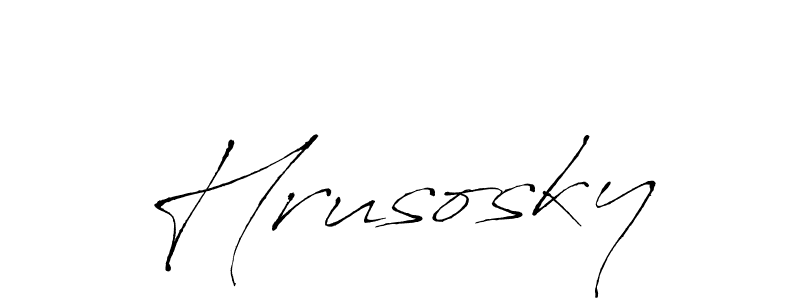 Similarly Antro_Vectra is the best handwritten signature design. Signature creator online .You can use it as an online autograph creator for name Hrusosky. Hrusosky signature style 6 images and pictures png