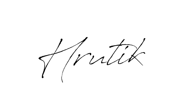 How to make Hrutik signature? Antro_Vectra is a professional autograph style. Create handwritten signature for Hrutik name. Hrutik signature style 6 images and pictures png