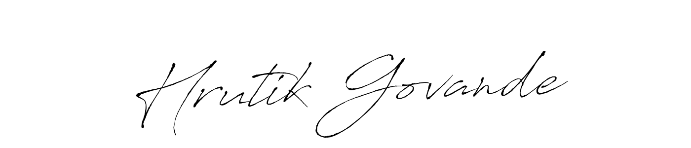 Use a signature maker to create a handwritten signature online. With this signature software, you can design (Antro_Vectra) your own signature for name Hrutik Govande. Hrutik Govande signature style 6 images and pictures png