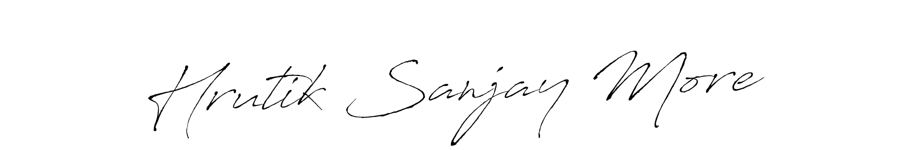 if you are searching for the best signature style for your name Hrutik Sanjay More. so please give up your signature search. here we have designed multiple signature styles  using Antro_Vectra. Hrutik Sanjay More signature style 6 images and pictures png