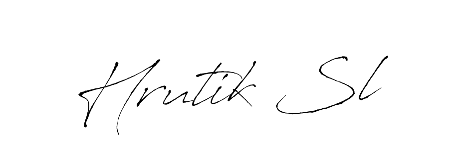 if you are searching for the best signature style for your name Hrutik Sl. so please give up your signature search. here we have designed multiple signature styles  using Antro_Vectra. Hrutik Sl signature style 6 images and pictures png