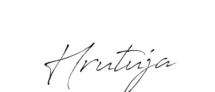 It looks lik you need a new signature style for name Hrutuja. Design unique handwritten (Antro_Vectra) signature with our free signature maker in just a few clicks. Hrutuja signature style 6 images and pictures png