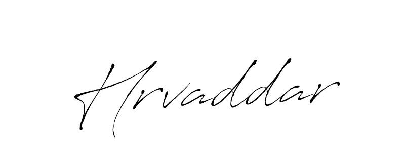 How to make Hrvaddar signature? Antro_Vectra is a professional autograph style. Create handwritten signature for Hrvaddar name. Hrvaddar signature style 6 images and pictures png