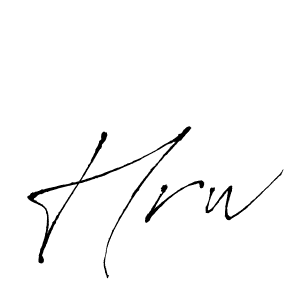 Use a signature maker to create a handwritten signature online. With this signature software, you can design (Antro_Vectra) your own signature for name Hrw. Hrw signature style 6 images and pictures png