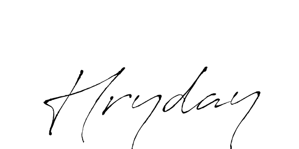 Antro_Vectra is a professional signature style that is perfect for those who want to add a touch of class to their signature. It is also a great choice for those who want to make their signature more unique. Get Hryday name to fancy signature for free. Hryday signature style 6 images and pictures png