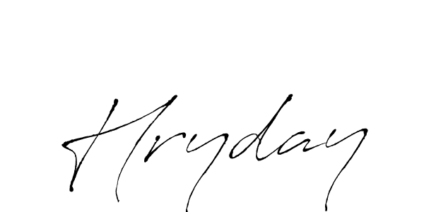 Hryday stylish signature style. Best Handwritten Sign (Antro_Vectra) for my name. Handwritten Signature Collection Ideas for my name Hryday. Hryday signature style 6 images and pictures png