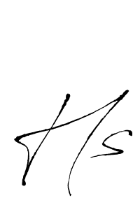 How to make Hs signature? Antro_Vectra is a professional autograph style. Create handwritten signature for Hs name. Hs signature style 6 images and pictures png