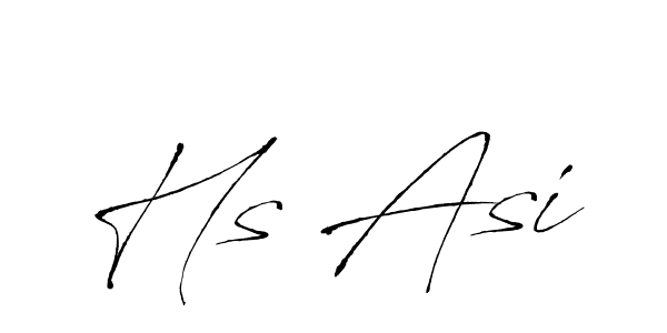 How to make Hs Asi signature? Antro_Vectra is a professional autograph style. Create handwritten signature for Hs Asi name. Hs Asi signature style 6 images and pictures png