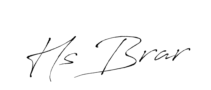 Create a beautiful signature design for name Hs Brar. With this signature (Antro_Vectra) fonts, you can make a handwritten signature for free. Hs Brar signature style 6 images and pictures png