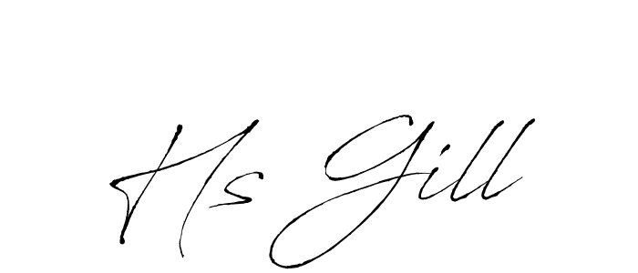 if you are searching for the best signature style for your name Hs Gill. so please give up your signature search. here we have designed multiple signature styles  using Antro_Vectra. Hs Gill signature style 6 images and pictures png