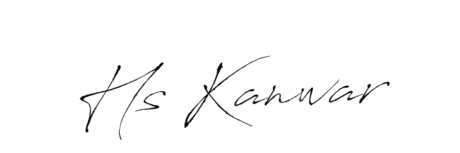 This is the best signature style for the Hs Kanwar name. Also you like these signature font (Antro_Vectra). Mix name signature. Hs Kanwar signature style 6 images and pictures png