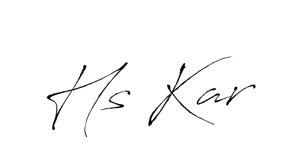 Design your own signature with our free online signature maker. With this signature software, you can create a handwritten (Antro_Vectra) signature for name Hs Kar. Hs Kar signature style 6 images and pictures png