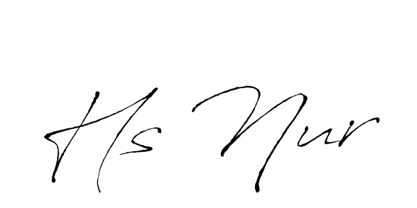 Also You can easily find your signature by using the search form. We will create Hs Nur name handwritten signature images for you free of cost using Antro_Vectra sign style. Hs Nur signature style 6 images and pictures png