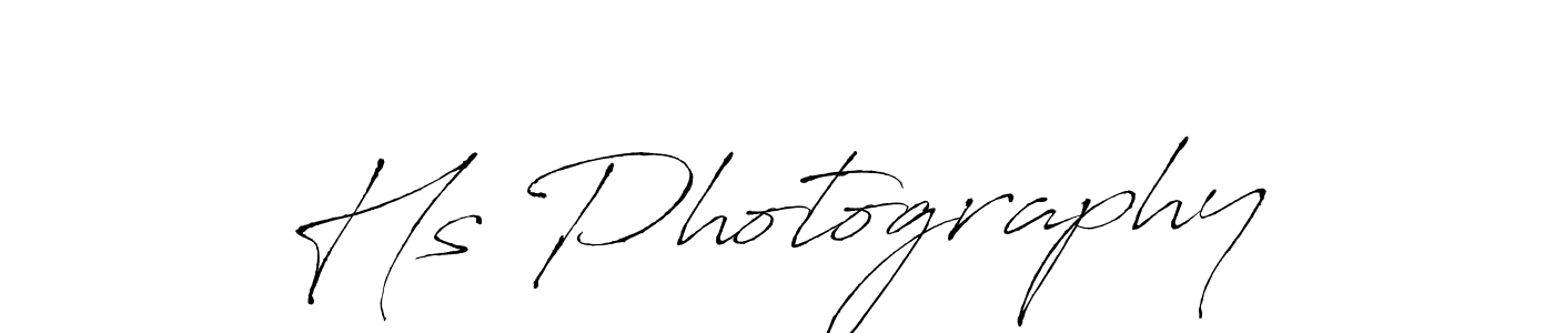 How to make Hs Photography signature? Antro_Vectra is a professional autograph style. Create handwritten signature for Hs Photography name. Hs Photography signature style 6 images and pictures png