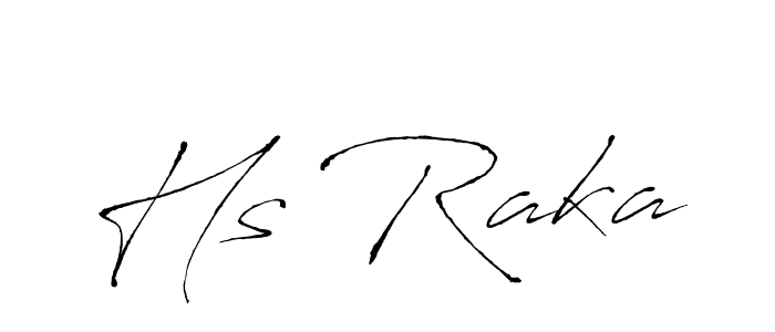 Also we have Hs Raka name is the best signature style. Create professional handwritten signature collection using Antro_Vectra autograph style. Hs Raka signature style 6 images and pictures png