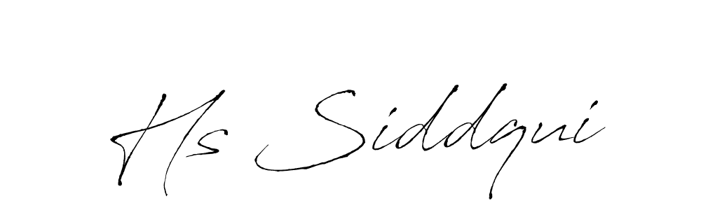 Hs Siddqui stylish signature style. Best Handwritten Sign (Antro_Vectra) for my name. Handwritten Signature Collection Ideas for my name Hs Siddqui. Hs Siddqui signature style 6 images and pictures png