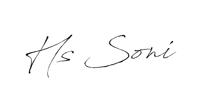 How to Draw Hs Soni signature style? Antro_Vectra is a latest design signature styles for name Hs Soni. Hs Soni signature style 6 images and pictures png