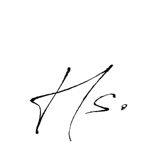 if you are searching for the best signature style for your name Hs.. so please give up your signature search. here we have designed multiple signature styles  using Antro_Vectra. Hs. signature style 6 images and pictures png
