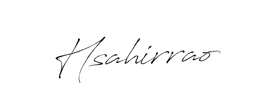 Design your own signature with our free online signature maker. With this signature software, you can create a handwritten (Antro_Vectra) signature for name Hsahirrao. Hsahirrao signature style 6 images and pictures png