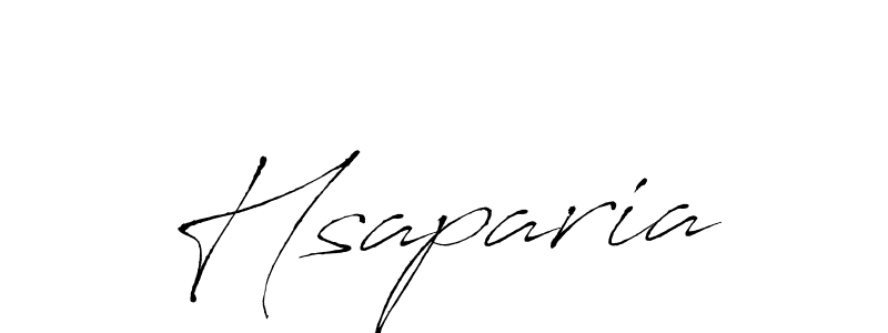Also we have Hsaparia name is the best signature style. Create professional handwritten signature collection using Antro_Vectra autograph style. Hsaparia signature style 6 images and pictures png