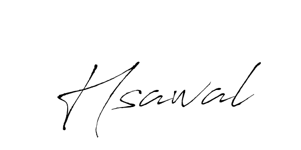 Make a beautiful signature design for name Hsawal. With this signature (Antro_Vectra) style, you can create a handwritten signature for free. Hsawal signature style 6 images and pictures png