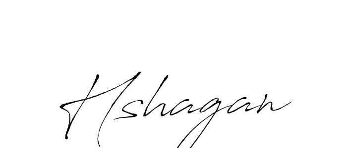 Design your own signature with our free online signature maker. With this signature software, you can create a handwritten (Antro_Vectra) signature for name Hshagan. Hshagan signature style 6 images and pictures png