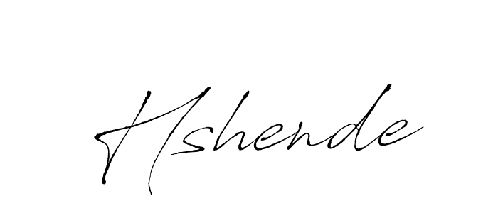 Use a signature maker to create a handwritten signature online. With this signature software, you can design (Antro_Vectra) your own signature for name Hshende. Hshende signature style 6 images and pictures png