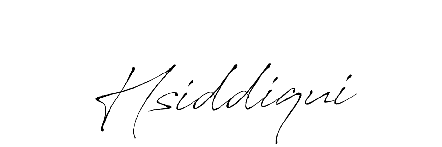 Create a beautiful signature design for name Hsiddiqui. With this signature (Antro_Vectra) fonts, you can make a handwritten signature for free. Hsiddiqui signature style 6 images and pictures png