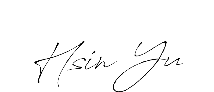 Create a beautiful signature design for name Hsin Yu. With this signature (Antro_Vectra) fonts, you can make a handwritten signature for free. Hsin Yu signature style 6 images and pictures png