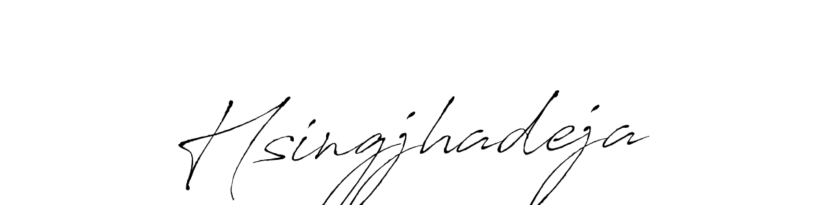 Design your own signature with our free online signature maker. With this signature software, you can create a handwritten (Antro_Vectra) signature for name Hsingjhadeja. Hsingjhadeja signature style 6 images and pictures png