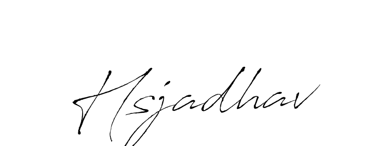 Design your own signature with our free online signature maker. With this signature software, you can create a handwritten (Antro_Vectra) signature for name Hsjadhav. Hsjadhav signature style 6 images and pictures png