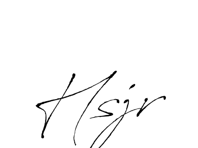 You should practise on your own different ways (Antro_Vectra) to write your name (Hsjr) in signature. don't let someone else do it for you. Hsjr signature style 6 images and pictures png