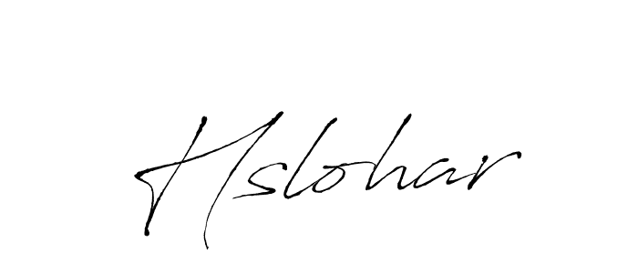 Use a signature maker to create a handwritten signature online. With this signature software, you can design (Antro_Vectra) your own signature for name Hslohar. Hslohar signature style 6 images and pictures png