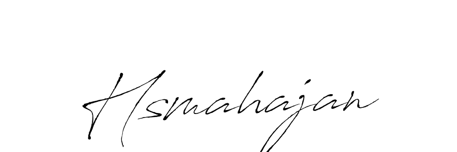 How to make Hsmahajan signature? Antro_Vectra is a professional autograph style. Create handwritten signature for Hsmahajan name. Hsmahajan signature style 6 images and pictures png