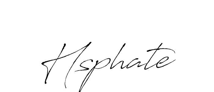 How to make Hsphate signature? Antro_Vectra is a professional autograph style. Create handwritten signature for Hsphate name. Hsphate signature style 6 images and pictures png