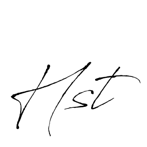 You should practise on your own different ways (Antro_Vectra) to write your name (Hst) in signature. don't let someone else do it for you. Hst signature style 6 images and pictures png